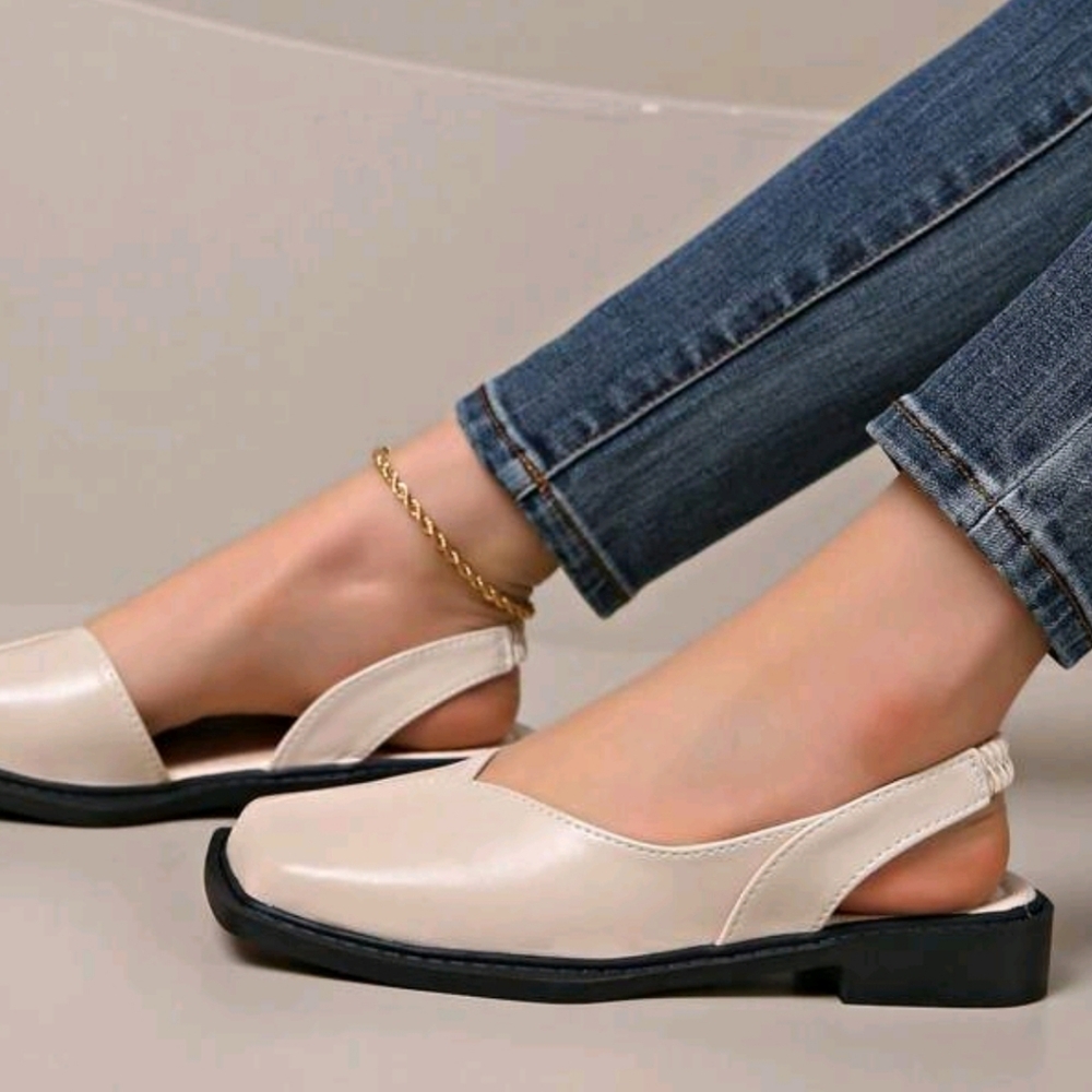 Women Flat With Shoes Designer Luxury Buckle Fashion Ladies Flats Shoes Sli - Picture 4 of 9